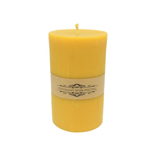 Świeca z wosku pszczelego walec - fi 8cm, wys 13cm
