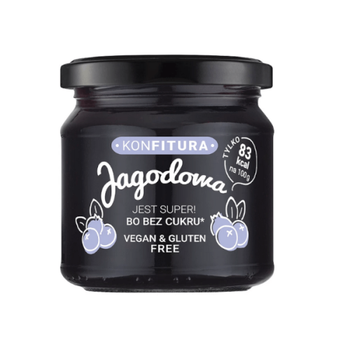 Konfitura jagodowa bez dodatku cukru 190g Danex