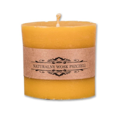 Świeca z wosku pszczelego walec mały 70x70